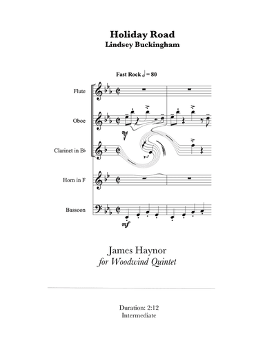 Holiday Road (arr. James Haynor)
