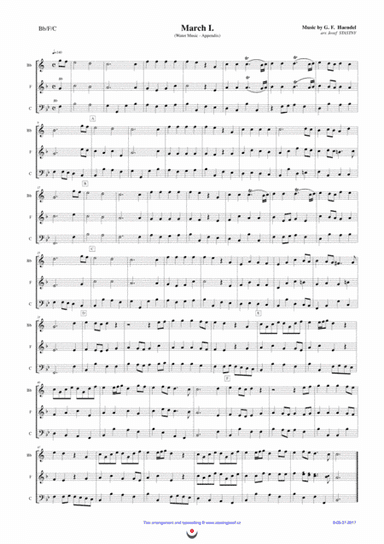Marches (Water Music) (arr. Josef  STASTNY)