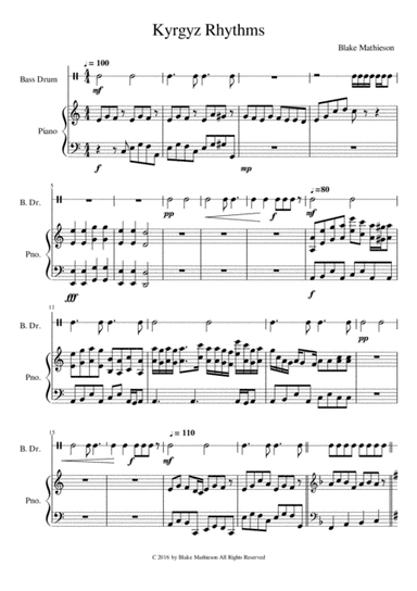 Kyrgyz Rhythms (Piano)