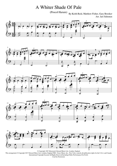 A Whiter Shade Of Pale (arr. Jari Suhonen)