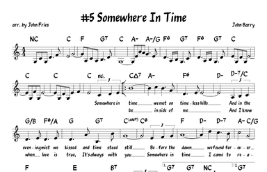 Somewhere In Time (arr. John Fries)