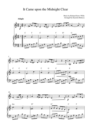 It Came upon the Midnight Clear (arr. Kaiserin Rebecca)