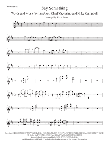 Say Something (arr. Kevin Busse)