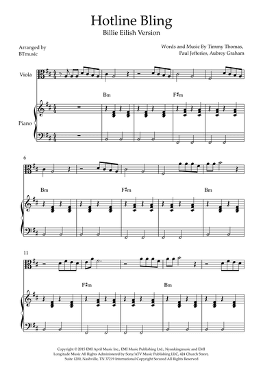 Hotline Bling (arr. BTmusic)