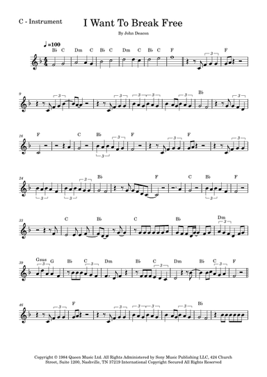 I Want To Break Free (arr. Fabio Eduardo de Oliveira)
