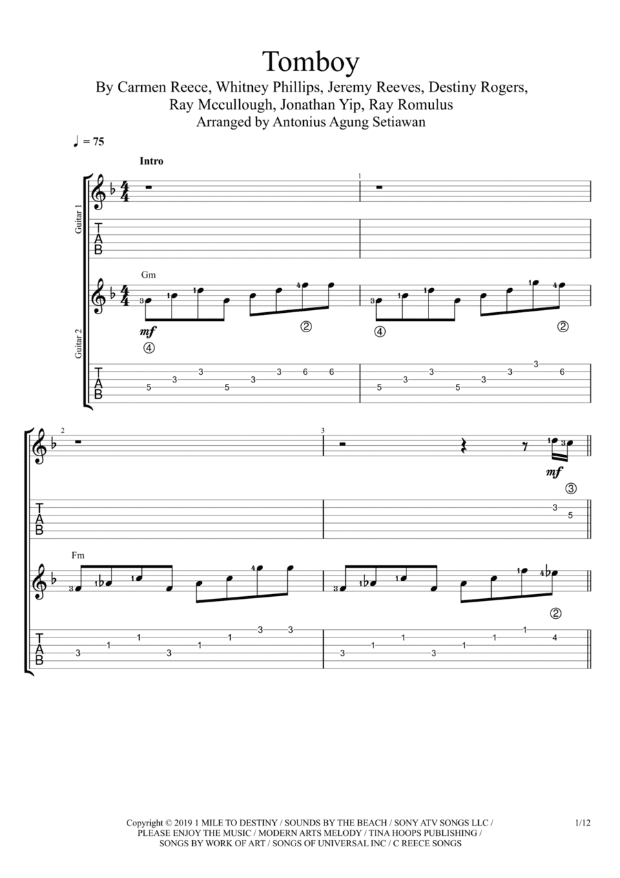 Tomboy (arr. Antonius Agung Setiawan)