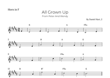 All Grown Up (arr. Alex Nunes Rodrigues)