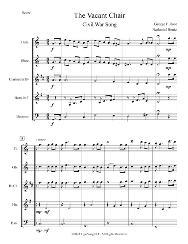The Vacant Chair (arr. Nathaniel Hontz)