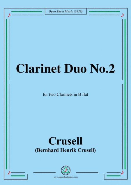 Crusell-Clarinet Duo No.2 (arr. MSM)
