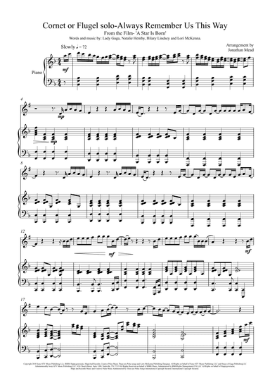 Always Remember Us This Way (arr. Jonathan Mead)