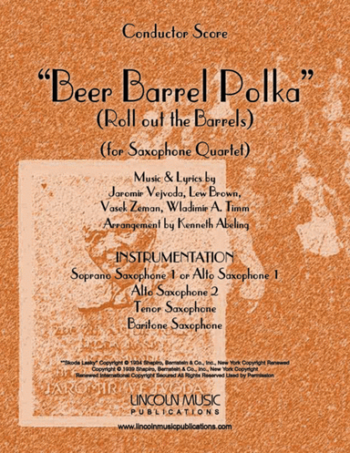 Beer Barrel Polka (roll Out The Barrel) (arr. Kenneth Abeling)