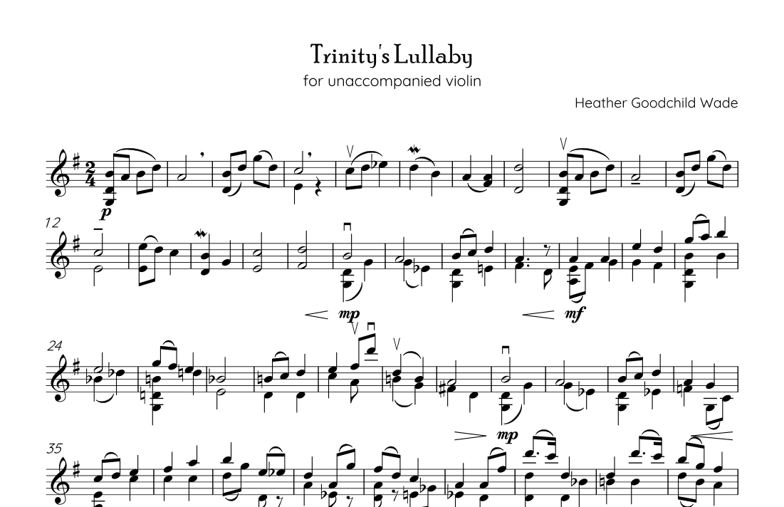 Trinity's Lullaby