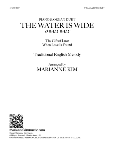 The Water Is Wide (O Waly Waly), The Gift of Love, When Love Is Found (arr. Marianne Kim)