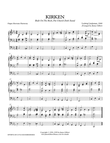 KIRKEN (Built On The Rock The Church Doth Stand) (arr. James Gilbert Music)