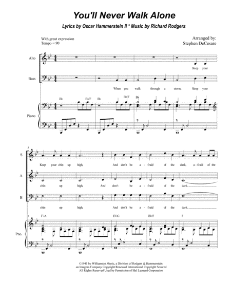 You'll Never Walk Alone (arr. Stephen DeCesare)