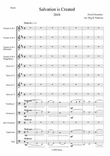 Salvation is Created (arr. Dag Henrik Pedersen)