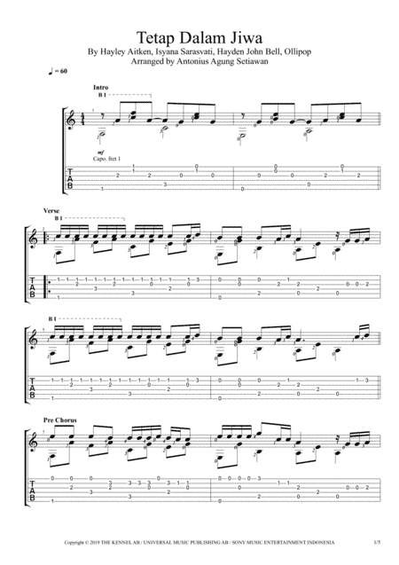 Tetap Dalam Jiwa (arr. Antonius Agung Setiawan)