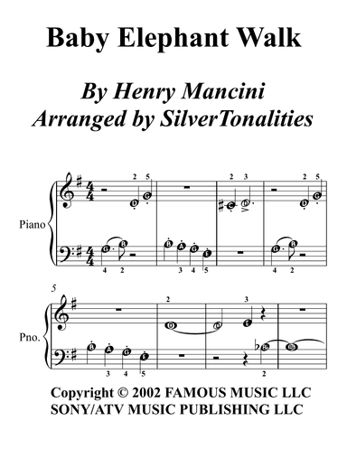 Baby Elephant Walk (arr. SilverTonalities)