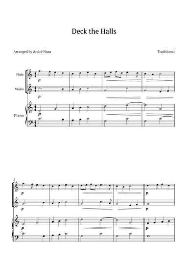 Deck the Halls (arr. André Nusa)