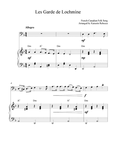 Les Garde de Lochmine (arr. Kaiserin Rebecca)
