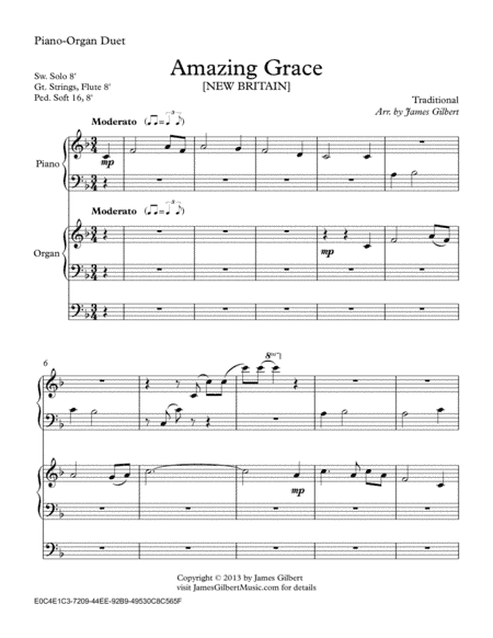 Amazing Grace (arr. James Gilbert)