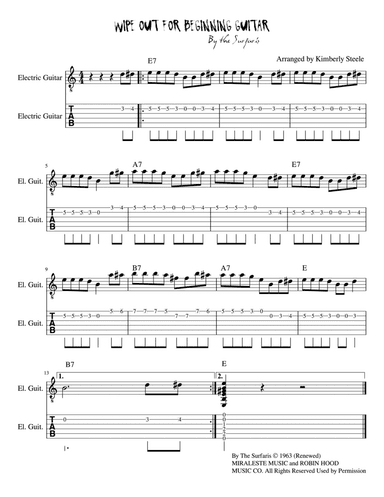 Wipe Out (arr. Kimberly Steele)