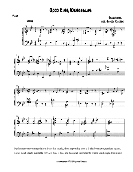 Good King Wenceslas (arr. George Warren)