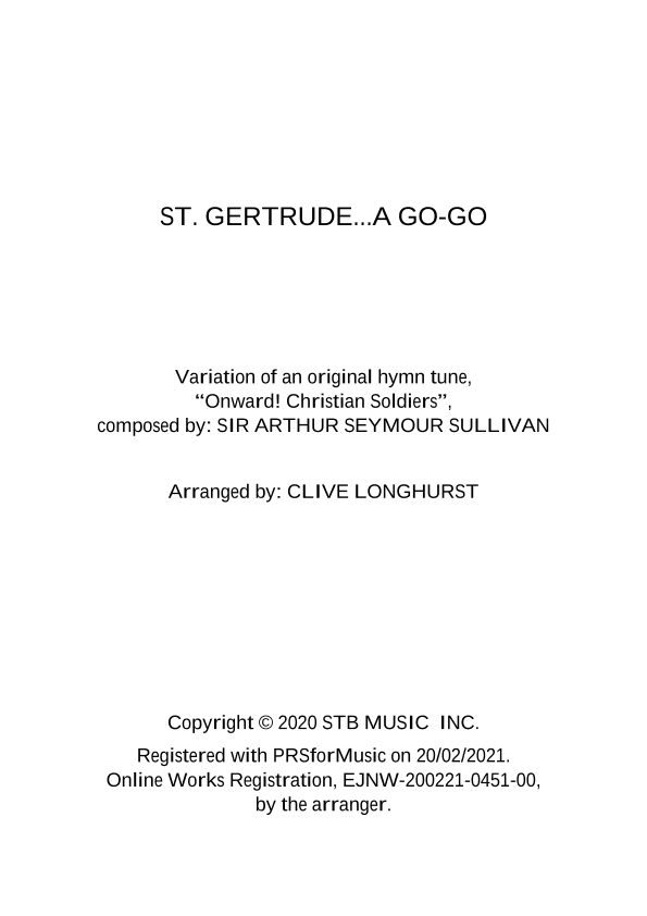 St. Gertrude...A GO-GO (arr. Clive Longhurst)