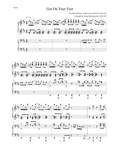 Get On Your Feet (arr. Ryan Brechmacher)