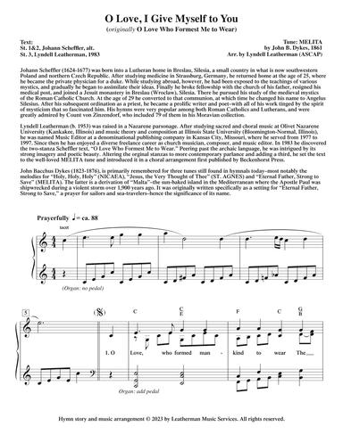 O Love, I Give Myself to You (arr. Lyndell Leatherman)