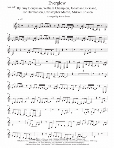 Everglow (arr. Kevin Busse)