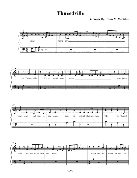 Thneedville (arr. Diane M. McGahee)