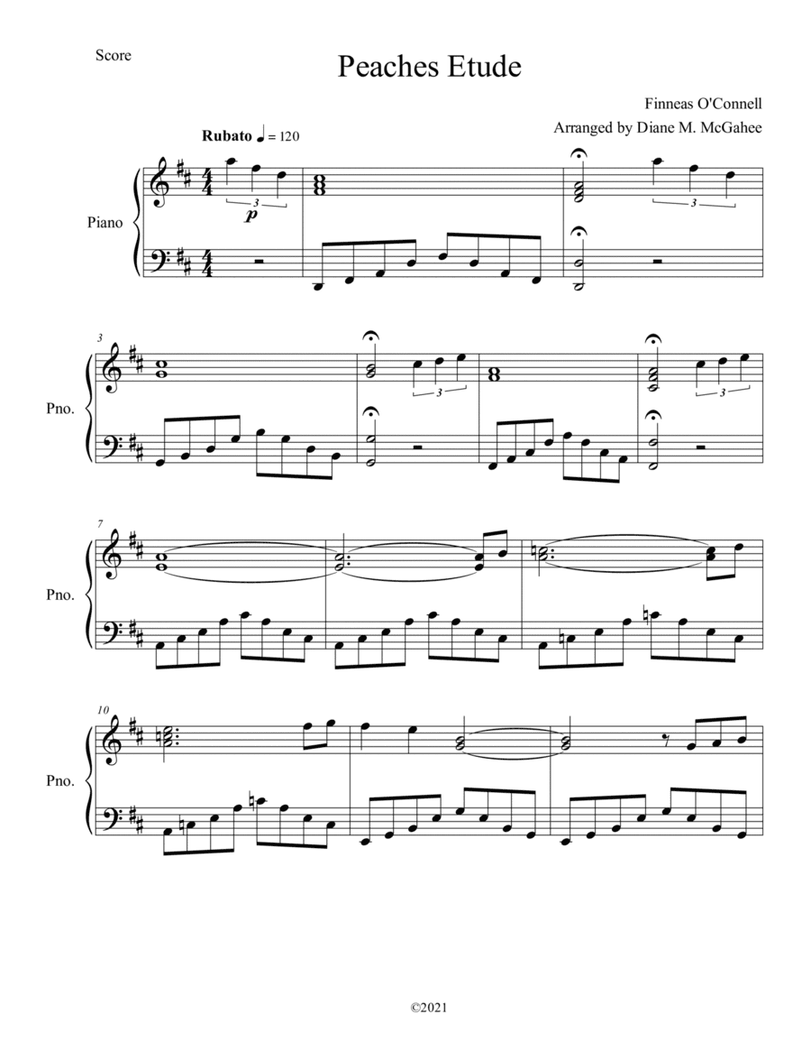 Peaches Etude (arr. Diane M. McGahee)
