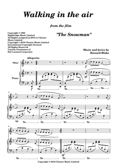 Walking In The Air (arr. Glenn Martin)