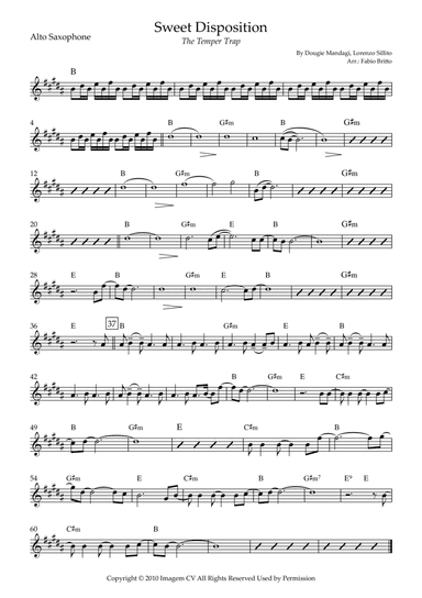 Sweet Disposition (arr. Fabio Britto)