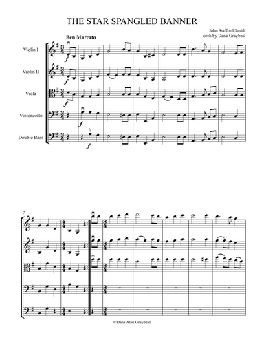 Star Spangled Banner (arr. Dana Graybeal)