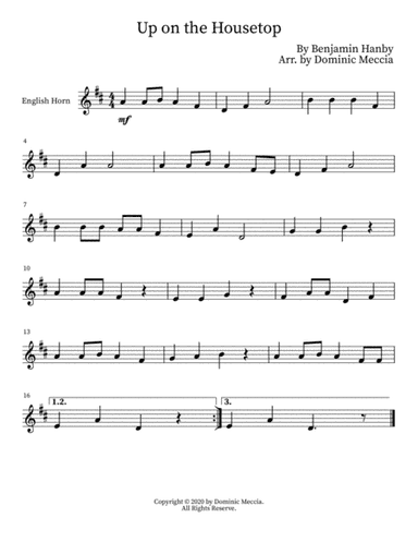 Up on the Housetop (arr. Dominic Meccia)