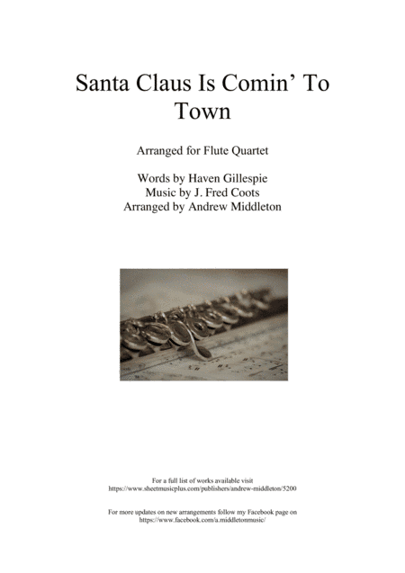 Santa Claus Is Comin' To Town (arr. Andrew Middleton)