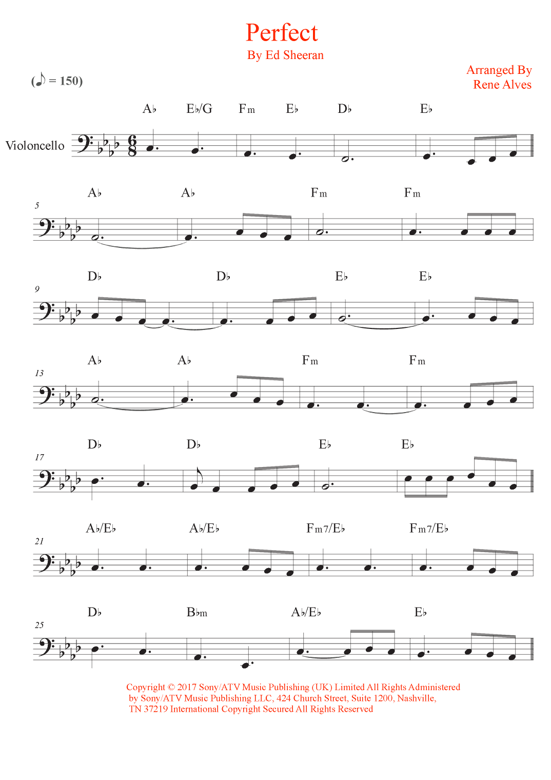 Perfect (arr. Rene Alves)