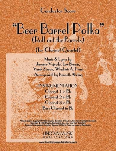 Beer Barrel Polka (roll Out The Barrel) (arr. Kenneth Abeling)