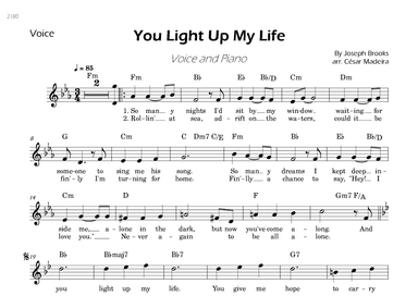 You Light Up My Life (arr. César Madeira)