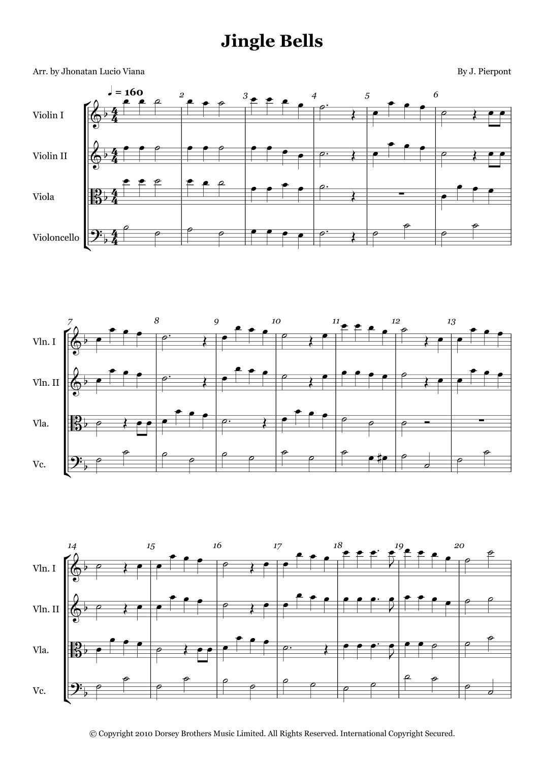 Jingle Bells (arr. Jhonatan Lucio Viana)