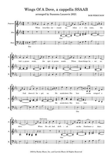 Wings Of A Dove (arr. Susanna Lausevic)