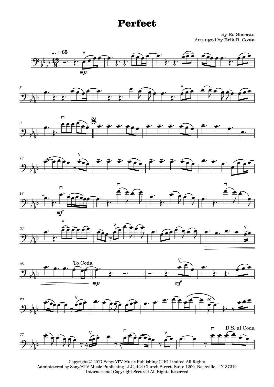 Perfect (arr. Erik B. Costa)