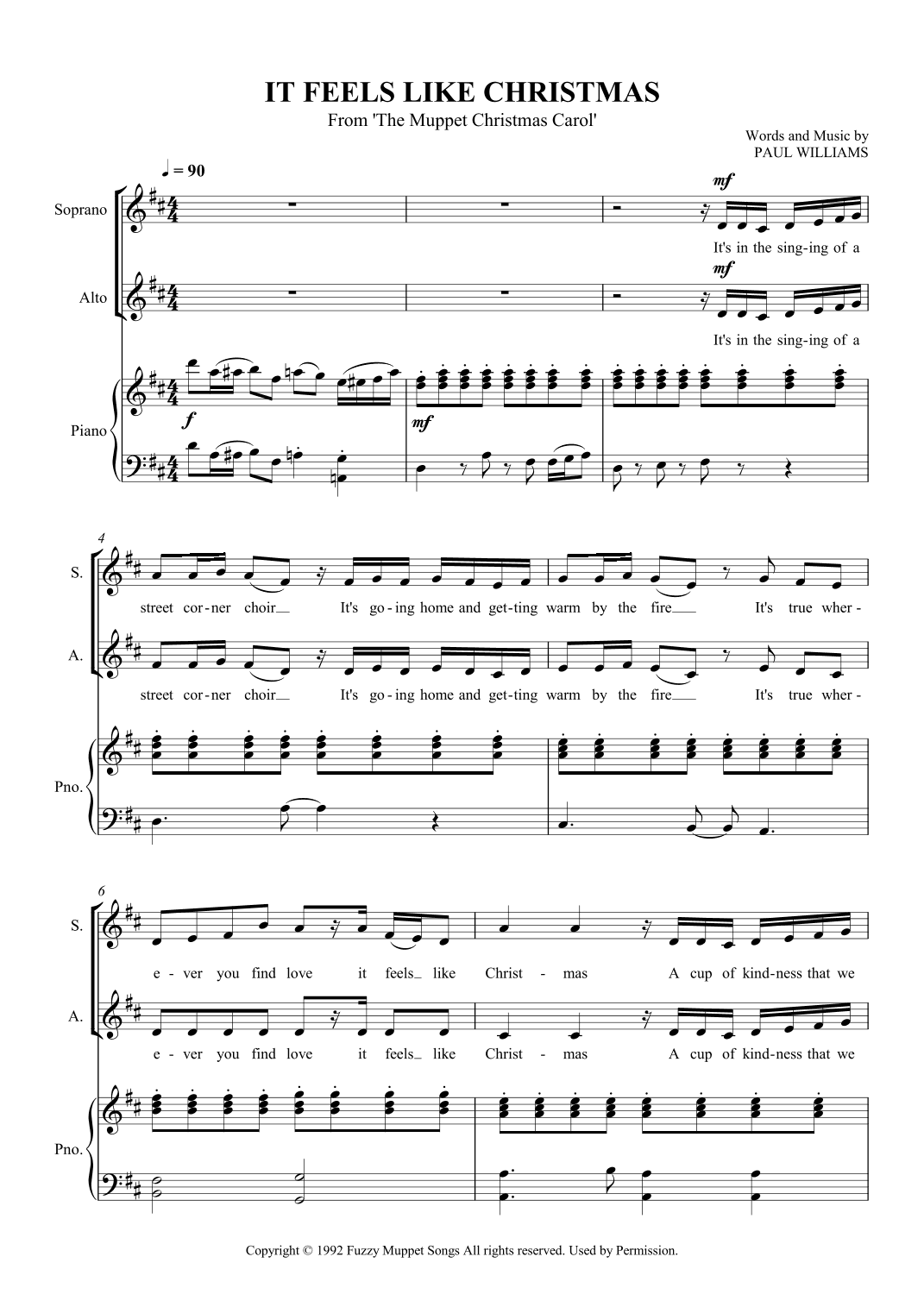 It Feels Like Christmas (arr. SCMusic)