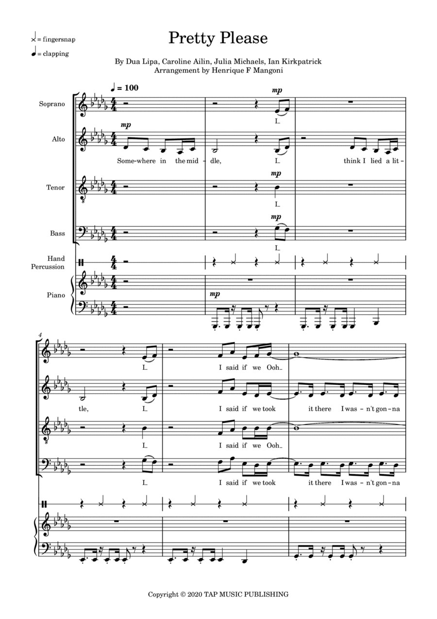 Pretty Please (arr. Henrique F Mangoni)