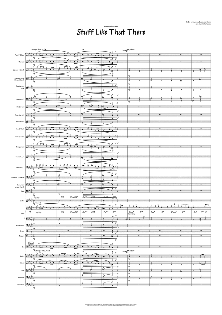 Stuff Like That There (arr. Daryl McKenzie)