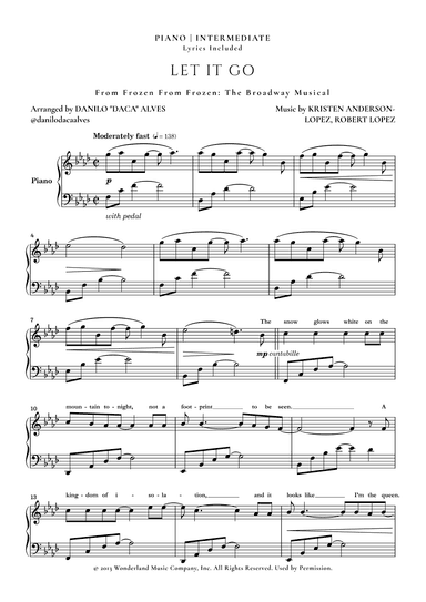 Let It Go (arr. Danilo "Daca" Alves)