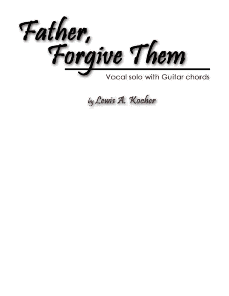 Father, Forgive Them