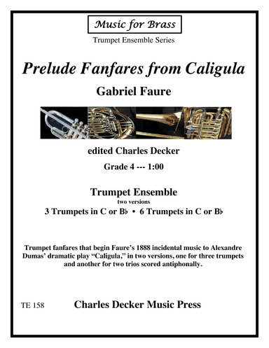 Prelude Fanfares from Caligula for Trumpet Ensemble (arr. Charles Decker)